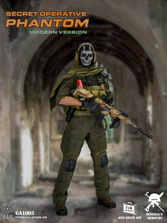 Sajmon Goust Rajli Prizrak Ghost Call Of Duty Modern Warfare 2019 Kollekcionnaya Figurka 1 6 Scale