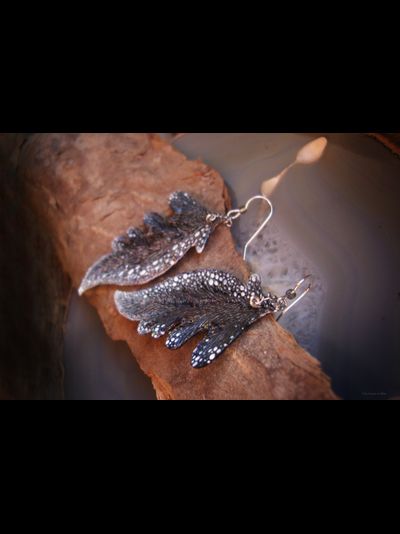 "Крылышки Полумглистой феи", серьги в стиле фэнтези