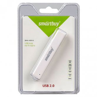 USB-хаб SmartBuy SBHA-408-K / SBHA-408-W  4 порта черный / белый