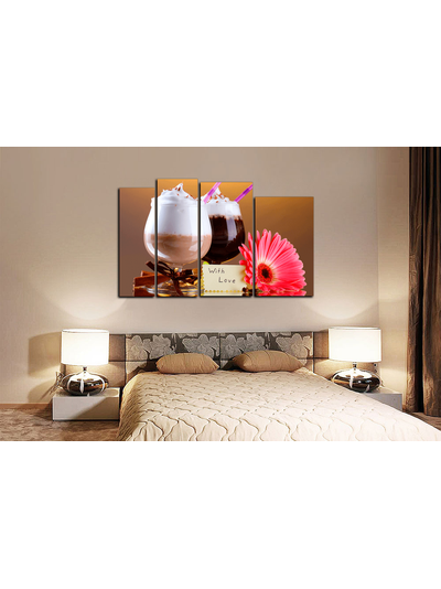 Модульная картина &quot;Напитки с любовью&quot;