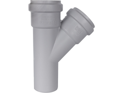 Тройник канализационный STOUT D 58х58 / 45° бесшумный (Арт. SKB-0015-585845)