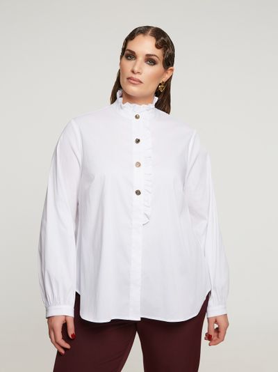 Женская блузка с принтом большого размера в модном бутике XLady