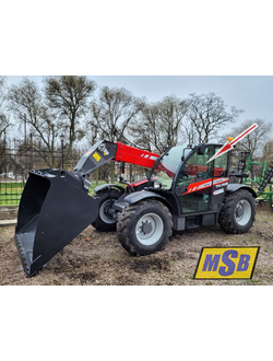 Стекло дверное левое верхнее на Massey Ferguson TH7038