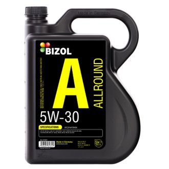 НС-синтетическое моторное масло &quot;BIZOL ALLROUND&quot; 5W30, 5 л