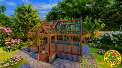 Теплица с холлом ЕЛИЗАВЕТА L 5х4