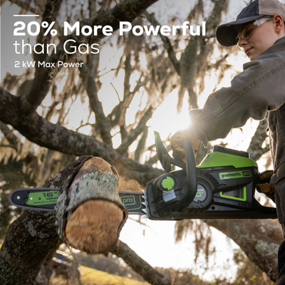 пила Greenworks GD60CS25 set