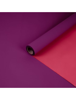 Пленка двусторонняя "Два цвета" 58см*10м Бургундия / Бордо ПР01/12