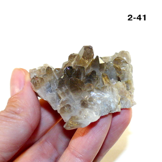 Раухтопаз натуральный (микро-друза) Казахстан №2-41: 39,0г - 49*47*32мм