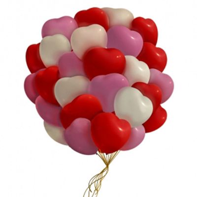 Гелиевые шарики &quot;Большие Разноцветные сердца&quot;