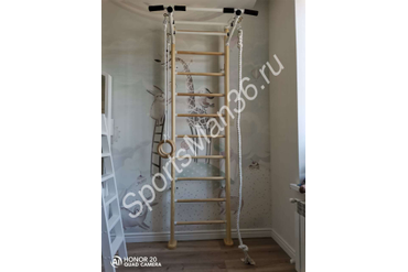 СПОРТИВНЫЙ КОМПЛЕКС KARUSSELL ADLER, цвет натуральный,  цвет металла белый