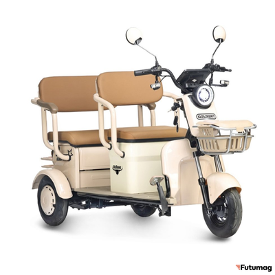 Электротрицикл Rutrike Gelbert Atlas 48V/60V 600Вт бежевый