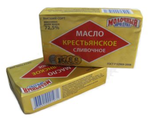 Масло сливочное Крестьянское несоленое 72.5% в/с фольга 180г Экомилк
