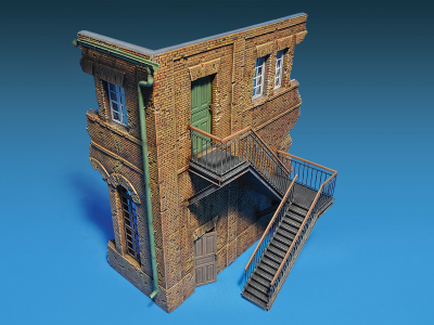 Сборная модель: (MiniArt 35544) Угол фабрики с лестницей