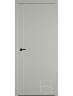 Межкомнатная Дверь VFD Urban 1V Emalex AL черная кромка