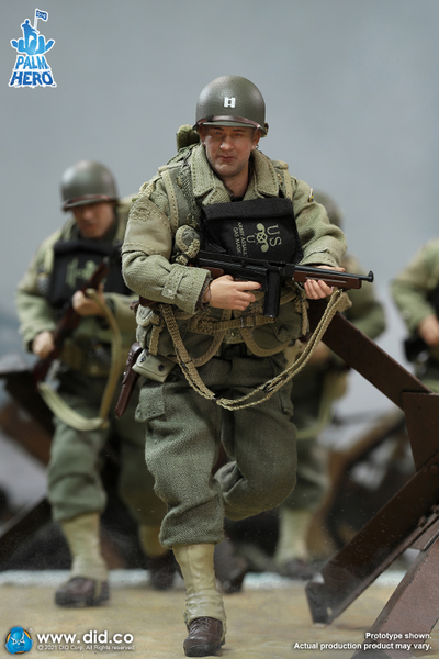 Капитан Джон Миллер ("Спасти рядового Райана", Том Хэнкс) - КОЛЛЕКЦИОННАЯ ФИГУРКА 1/12 Palm Hero Series WWII US 2nd Ranger Battalion Series 1 – Captain Miller (XA80010) - DID