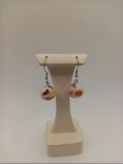 Серьги шарики долматинцы