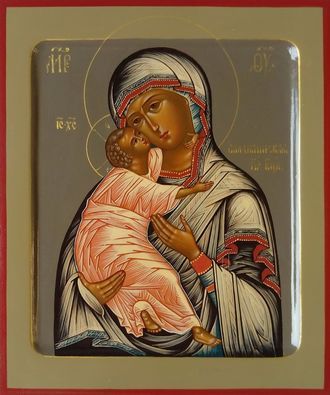 Образ Пресвятой Божией Матери "Владимирская".  Формат иконы: 17,5х21см.