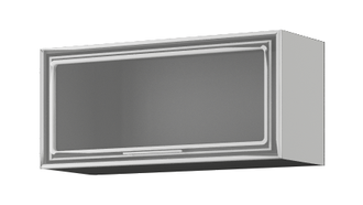Олива ШВГС 800 шкаф верхний горизонтальный стекло