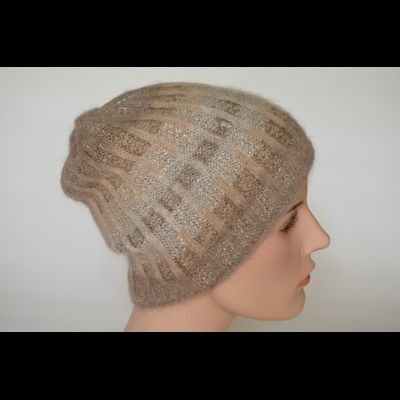 Модная шапка с украшениями Vizio Италия 6916 CY ореховая