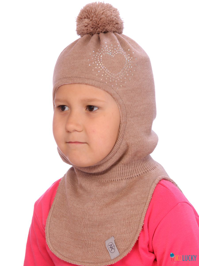 Шапка-шлем  21101-09, цвет бежевый, р. 52-54