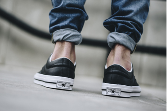 Кеды Converse One Star кожаные черные  в Москве