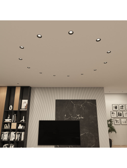 Точечный встраиваемый светильник Denkirs DK3055-BK