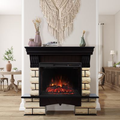 Электрокамин Kavkaz AO с очагом Sparta 25.5 LED