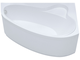 Лицевой экран для ванны Triton Пеарл-шелл Левая,160x55 см