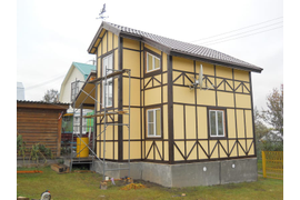 Дом из SIP-панелей с мансардой [70м²]. (Ленинградская область)