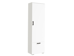 ЛДСП Прихожая НИКА ШП600 Шкаф платяной Белый гладкий