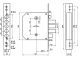 Замок врезной BORDER ЗВ9-6ЛК.З/15 сувальдный