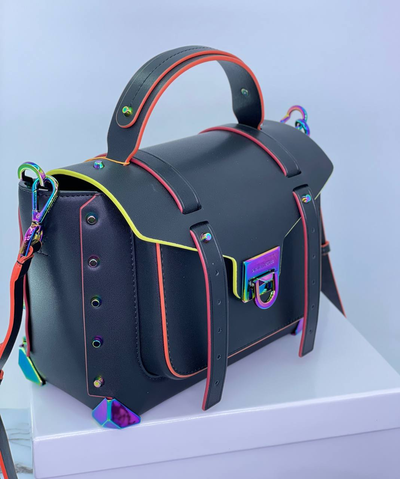 Сумка из гладкой кожи Michael Kors Manhattan черная