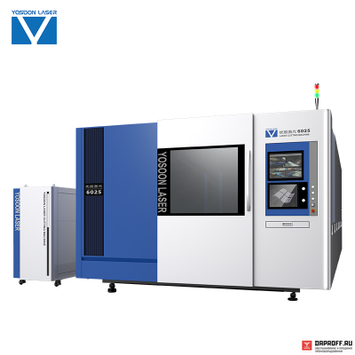 Станок для резки листов FC-серии, со сменными столами, с защитной кабиной
