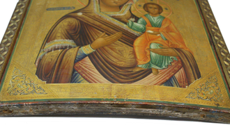 Икона  Божией Матери `Одигитрия`. Владимирские села. Конец XIX в.