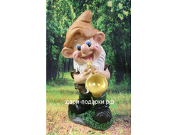 Гном музыкант с саксофоном 42*22см   1,5кг   полистоун Россия  2376//091036-1