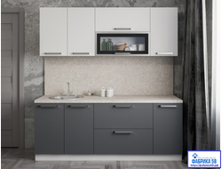 КУХОННЫЙ ГАРНИТУР 2.0 м "Гранд" ЛДСП (выбор цвета) м