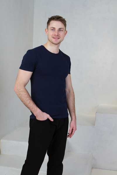 Футболка мужская приталенная(А37) 180 г/м2, 92% хлопок, 8% эластан