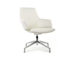 Кресло Spell-ST С1719 Белый (6207) натуральная кожа 68*68*88