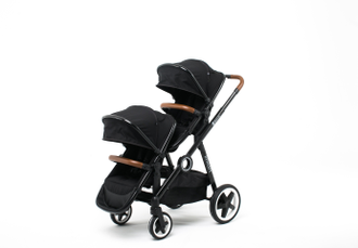 Коляска для погодок BabyZz Dynasty Black (люлька и 2 прогулки)