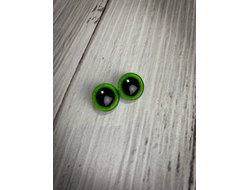 Глазки зелёные Gr14_1.  1 пара - 2 шт.
