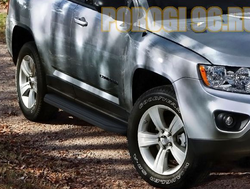 Пороги на Jeep Compass черные