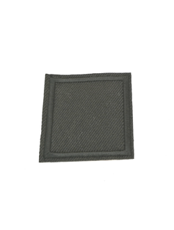 Термоаппликация однотонная квадрат, черный 45*45 мм