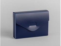 Картотека UniqCardFile Standard 20 GEN2 для 50 карт (синяя)