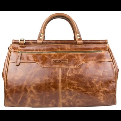 Кожаный саквояж Altamura Premium cognac (арт. 4025-53)