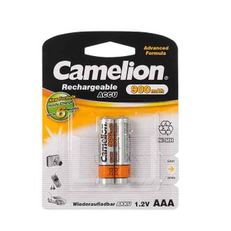 Батарейка аккумуляторная никель-металлогидридная Camelion AAA 900mAh/2BL  2 штуки
