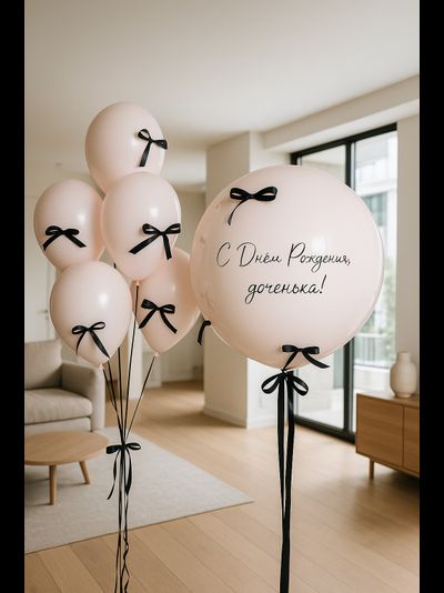 Набор шаров "Крем и банты" (Акция)