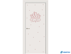 Межкомнатная глухая дверь с покрытием Эмаль Пикколино 04 купить в Челябинске | КВИРТЕК