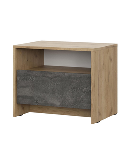 МСП 1 Тумба прикроватная Дуб Золотой/Камень тёмный