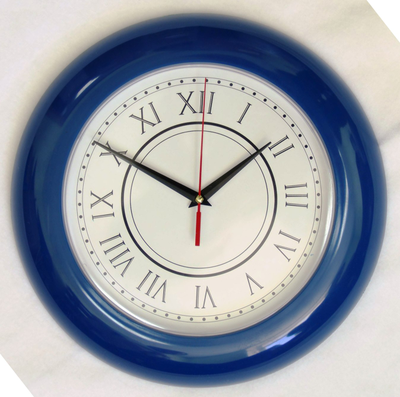 Настенные часы 30см Синие