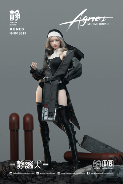 ПРЕДЗАКАЗ - Боевая монахиня Агнес  - Коллекционная фигурка 1/6 Holy Light Serene Hound Agnes (I8-501S615) - I8TOYS ?ЦЕНА: 29500 РУБ.?